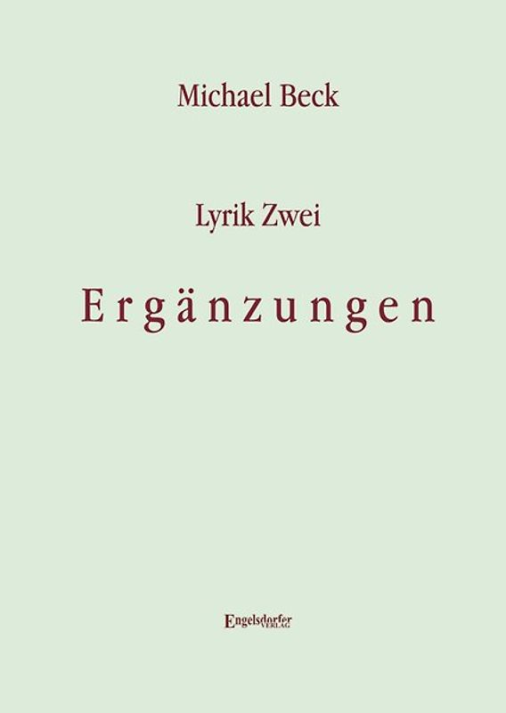 Lyrik Zwei. Ergänzungen