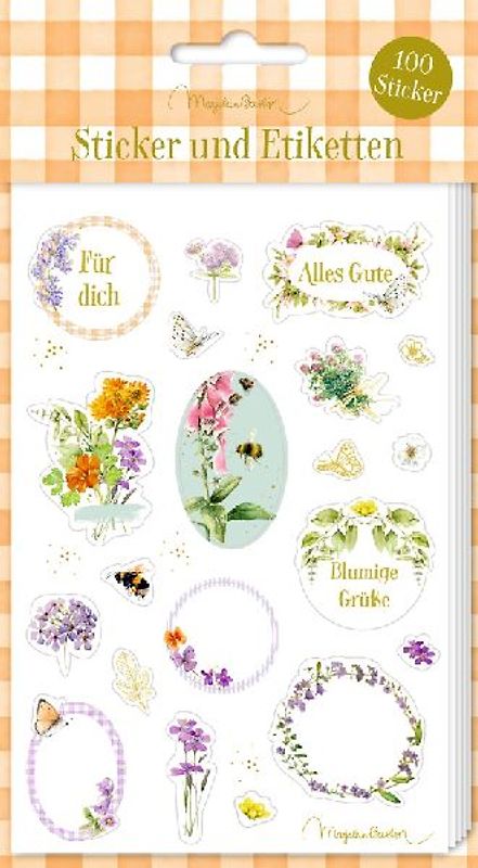 Sticker und Etiketten - Stickerbogen mit 100 Stickern