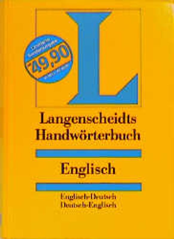 Langenscheidt Handwörterbücher. Englisch-Deutsch /Deutsch-Englisch