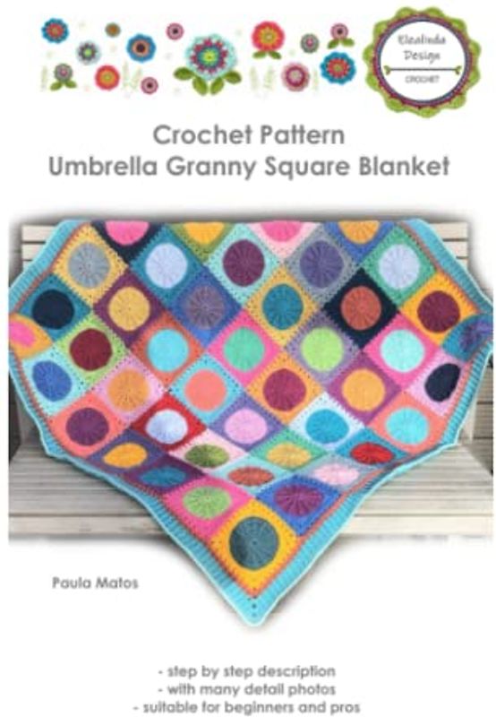 Umbrella Granny Square Blanket: Crochet pattern - explained step by step