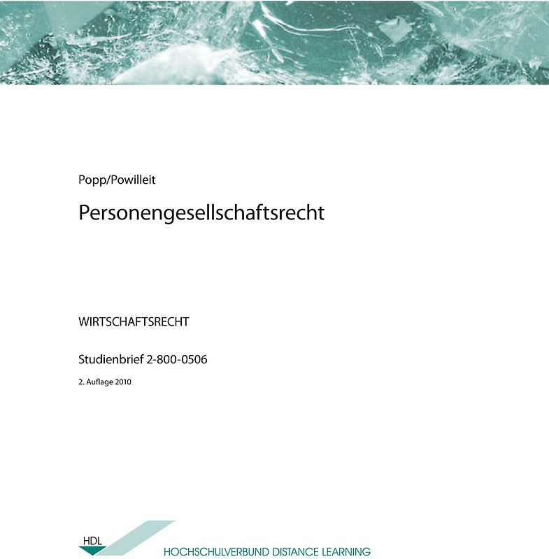 Personengesellschaftsrecht