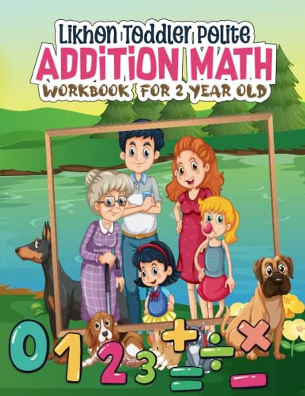 Likhon Toddler Polite Addition Math Workbook for 2 Year Old