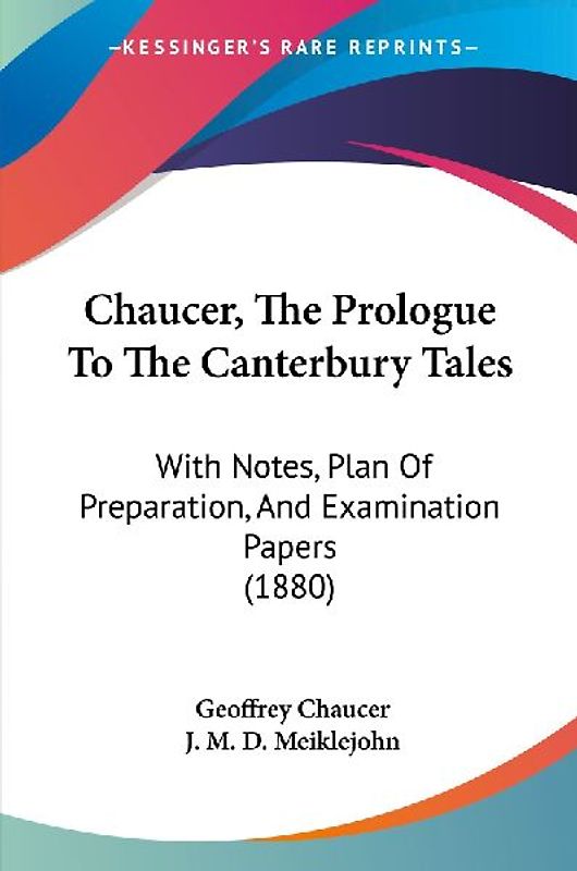 Chaucer, The Prologue To The Canterbury Tales