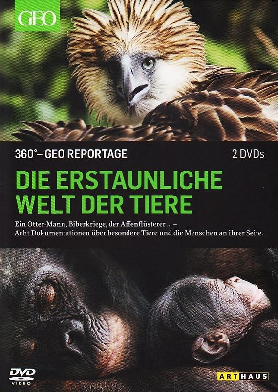 360 - Geo Reportage: Die erstaunliche Welt der Tiere [2 DVDs] DVD