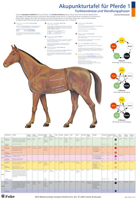 Akupunkturtafeln für Pferde 1 + 2