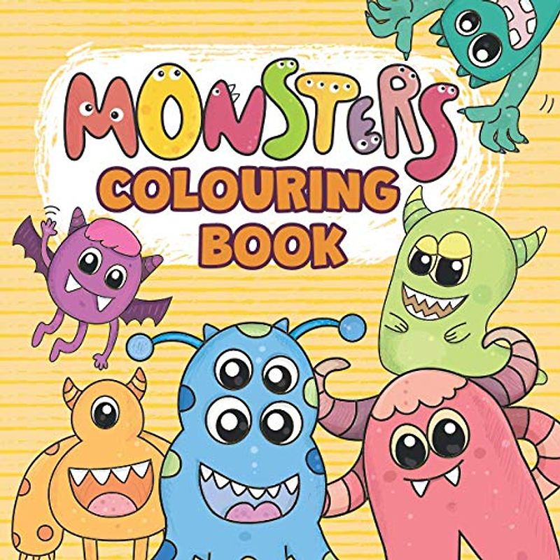 Monsters Colouring Book: Funny Children's Book with 30 Cute Monsters | Perfect Halloween Gift or Present for Kids Ages 3-8