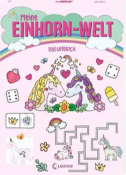 Meine Einhorn-Welt - Rätselblock