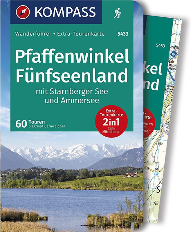 KOMPASS Wanderführer Pfaffenwinkel, Fünfseenland, Starnberger See, Ammersee
