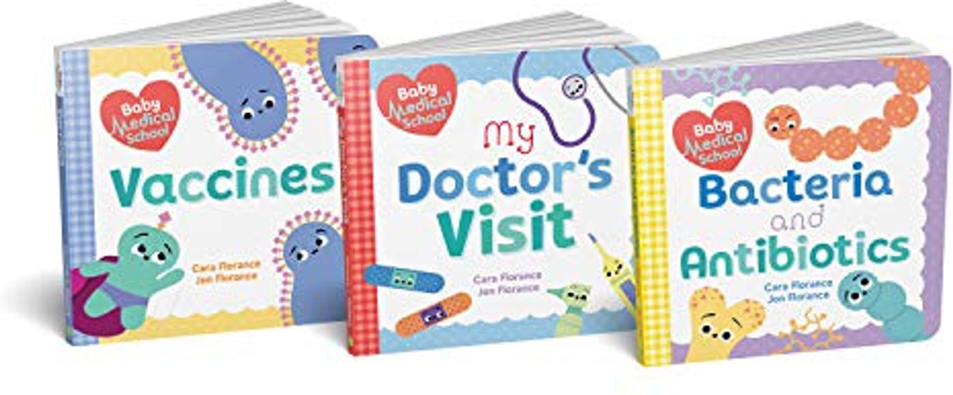 Baby Medical School Board Book Set: Learn about Vaccines, Antibiotics, and Staying Healthy with this Science for Toddlers Gift Set (Human Body Books, Nurse Gifts, Doctor Gifts) (Baby University)