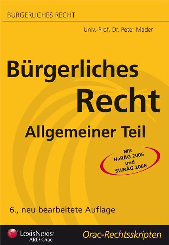 Bürgerliches Recht - Allgemeiner Teil