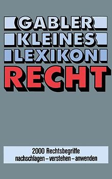 Gabler Kleines Lexikon Recht