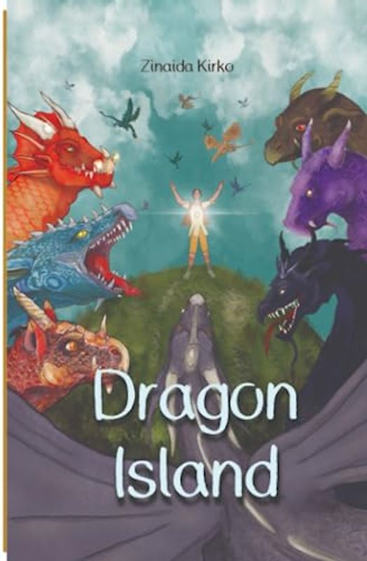 Dragon Island: an epic adventure tale filled with captivating illustrations that showcase a hero boy, dragons, fairies, and other mythical creatures + ... of Dragons, black-white version, paperback