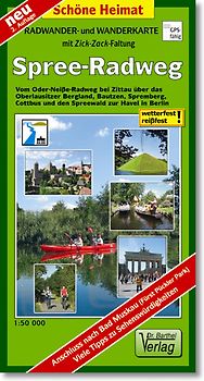 Radwander- und Wanderkarte Spree-Radweg