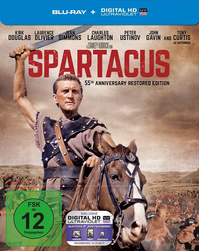 Spartacus (1960) - 55th Anniversary Restored Edition [Steelbook] Blu-ray Disc