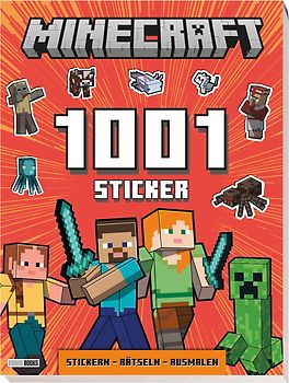 Minecraft: 1001 Sticker: Stickern – Rätseln – Ausmalen