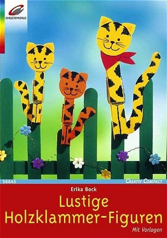 Lustige Holzklammer-Figuren