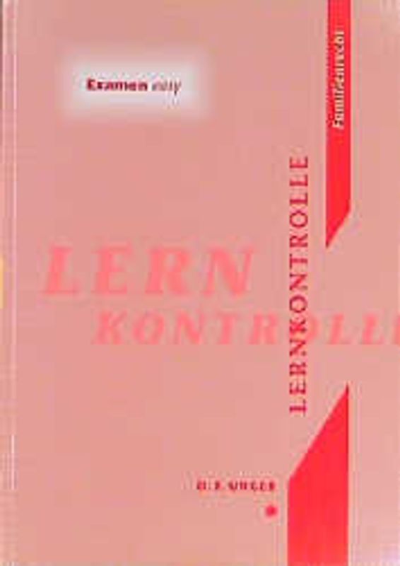 Familienrecht. Lernkontrolle