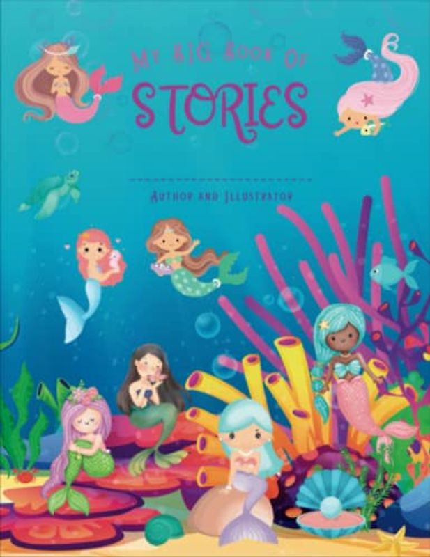 Write Your Own Story For Kids! You Are The Author And Illustrator! Mermaid And Friends: Lined And Blank Pages For Children's Collection Of ... Drawing, Coloring, And Composition.