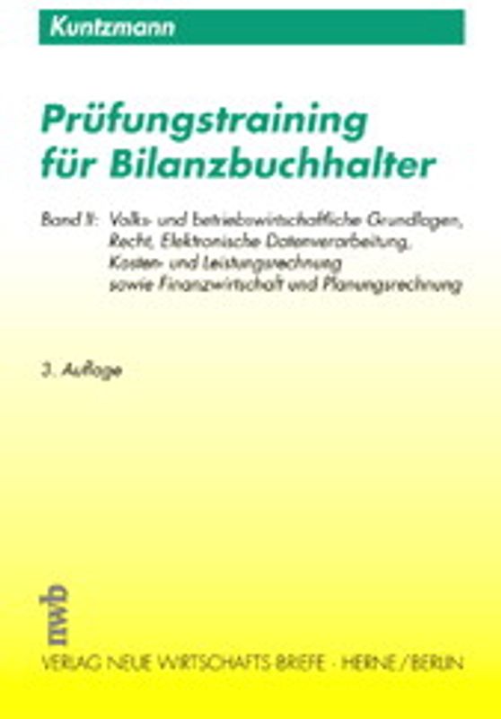 Prüfungstraining für Bilanzbuchhalter