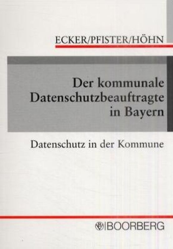 Der kommunale Datenschutzbeauftragte in Bayern