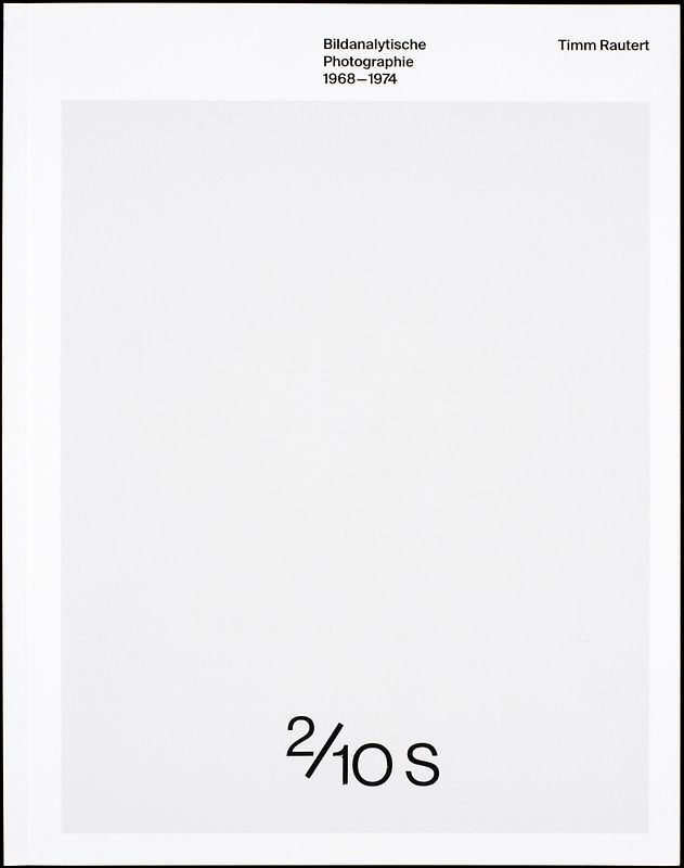 Bildanalytische Photographie 1968–1974