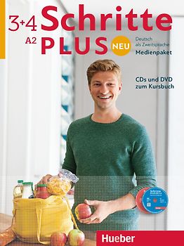 Schritte plus Neu 3+4: Deutsch als Zweitsprache [Medienpaket 6 CDs + 1 DVD]