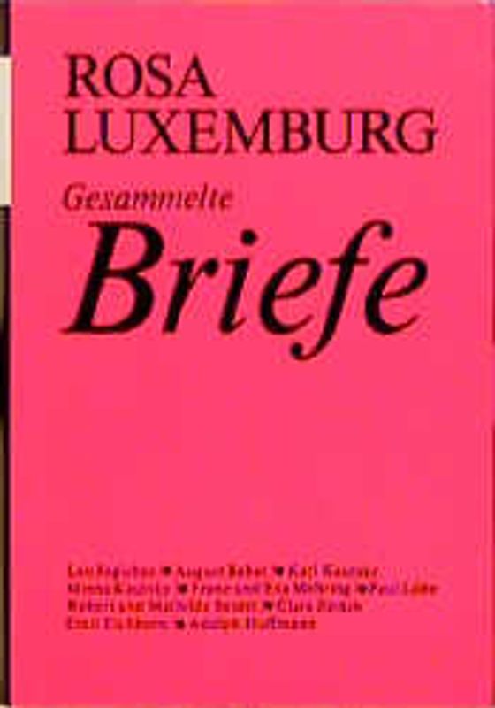 Luxemburg - Gesammelte Briefe / Gesammelte Briefe, Bd. 1