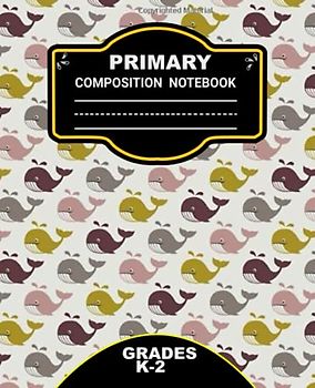 Primary Composition Notebook Grades K-2: Half Picture Space and Half Skip Line Spacing with Dotted Midline, Kids Handwriting And Drawing Story Journal, Pre-K, Grades K-2