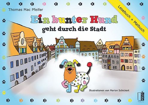 Ein bunter Hund geht durch die Stadt