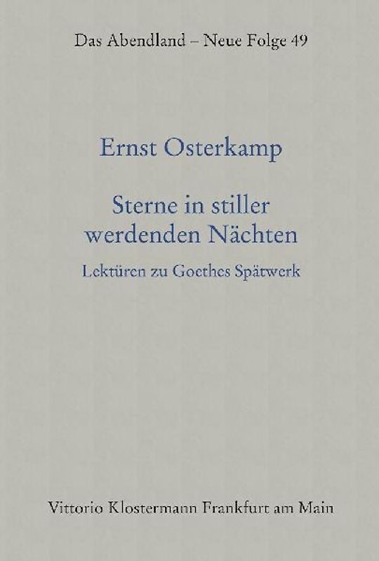 Sterne in stiller werdenden Nächten