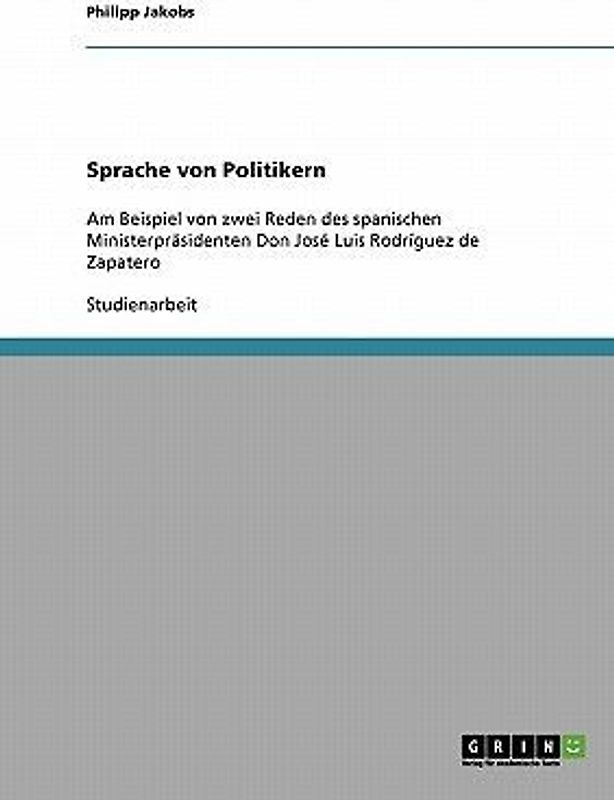Sprache von Politikern