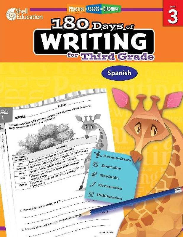180 Days of Writing for Third Grade (Spanish)