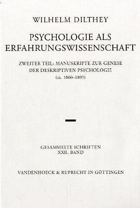Psychologie als Erfahrungswissenschaft