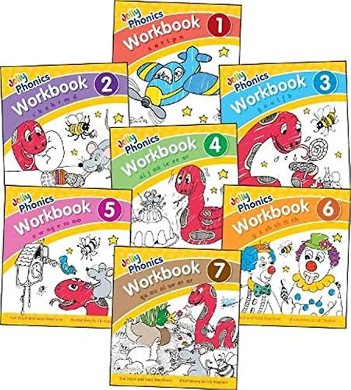 Jolly Phonics Workbooks 1-7