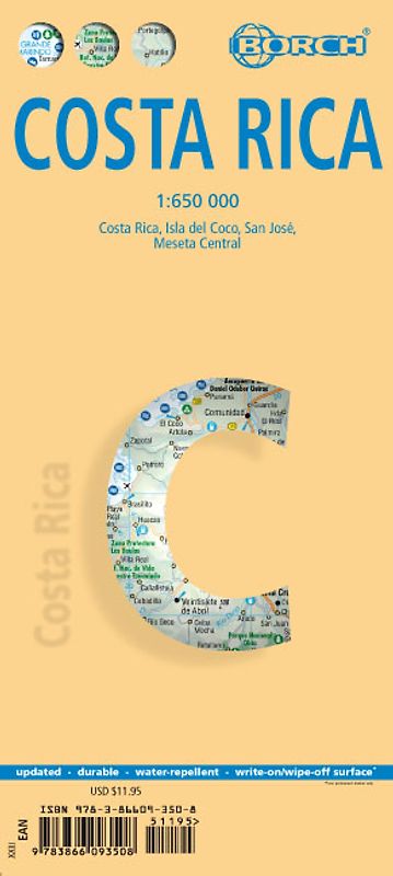 Costa Rica, Borch Map