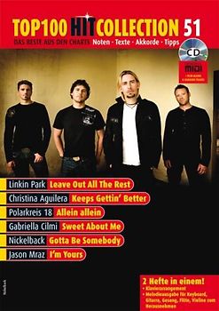 Top 100 Hit Collection 51. Das Beste aus den Charts / Noten - Texte - Akkorde - Tipps. Band 51. Klavier / Keyboard. Ausgabe mit CD-Extra.