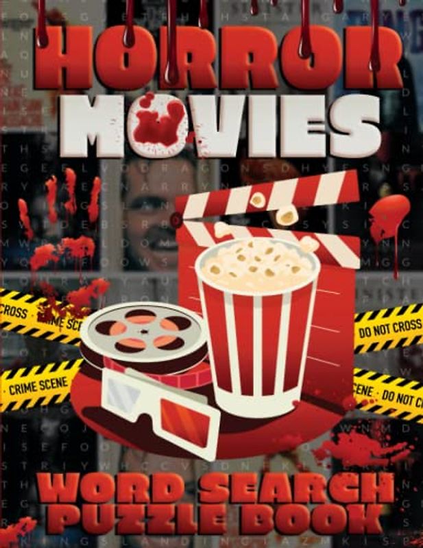 Horror Movie Word Search for Adults and Seniors in Large Print: Scary Film Lovers Gift, 100 Puzzles on the Scariest Movies in History
