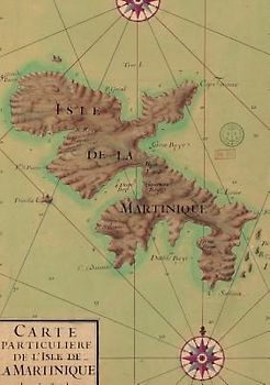 Carnet Ligné Carte de la Martinique, 1753