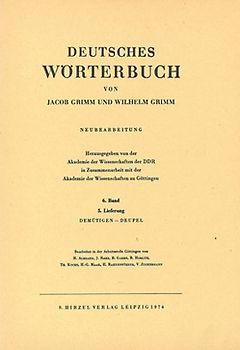 Grimm, Dt. Wörterbuch Neubearbeitung