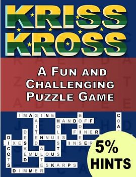 Kriss Kross Crosswords Puzzles Book For Adults With 5% Hints: A Fun and Challenging Puzzle Game ,Crosswords