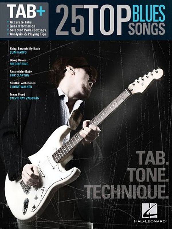 Tab+: 25 Top Blues Songs (Tab + Series) - Hal Leonard Music Publishing