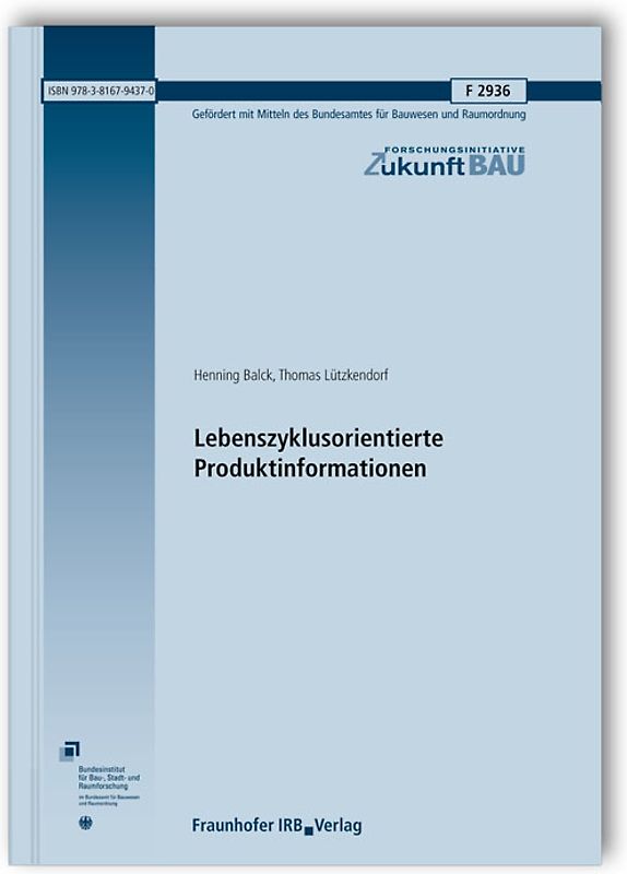 Lebenszyklusorientierte Produktinformationen. Abschlussbericht