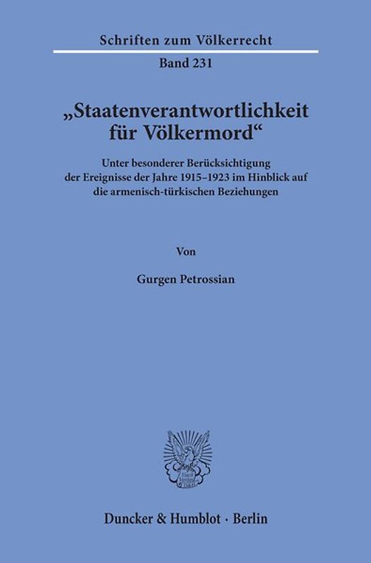 "Staatenverantwortlichkeit für Völkermord".