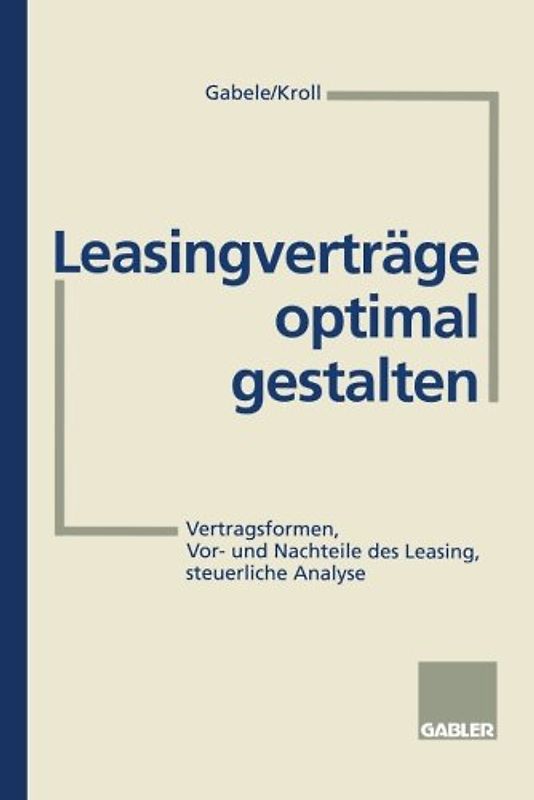Leasingverträge optimal gestalten
