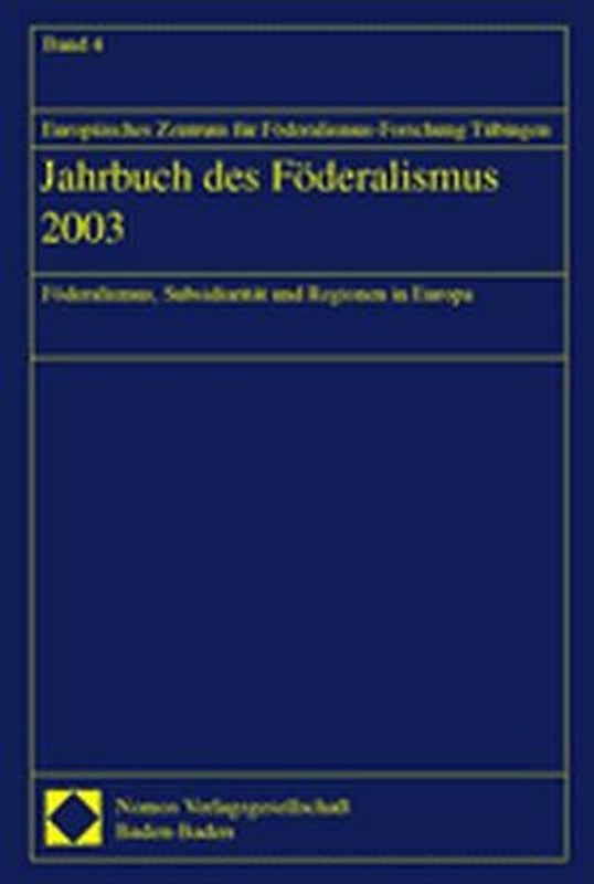 Jahrbuch des Föderalismus 2003