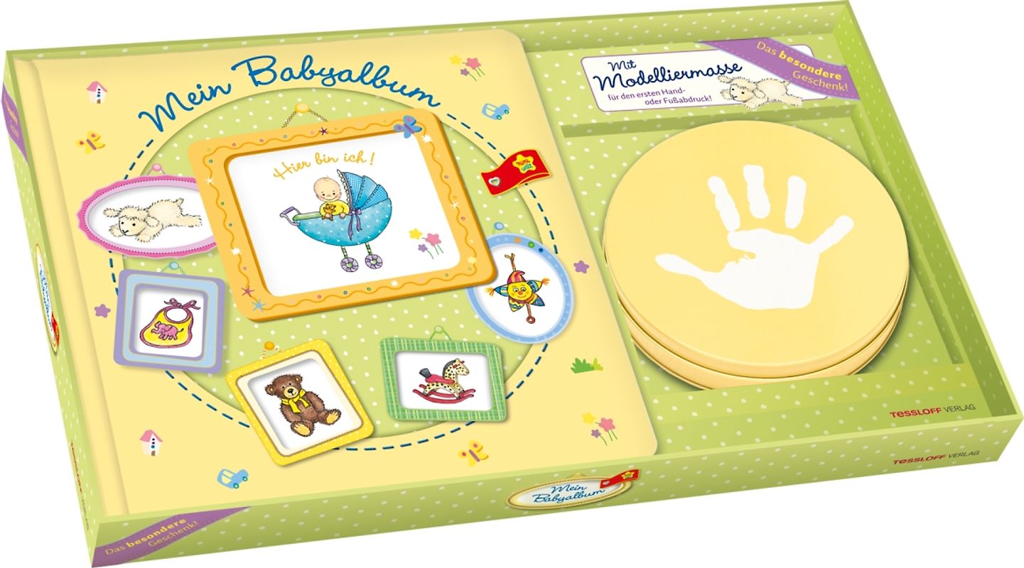 Miniwelt: Mein Babyalbum. Geschenkset mit Modelliermasse