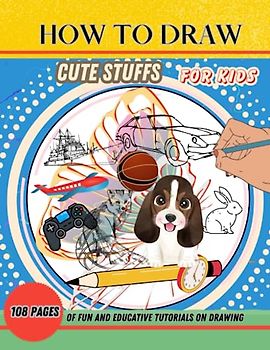 How to draw cute stuffs for kids. 108 pages of fun and educative tutorials on drawing. This gives kids the easy startup they need to master the skill ... enable kids to learn drawing at their pace.