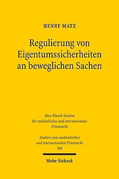 Regulierung von Eigentumssicherheiten an beweglichen Sachen