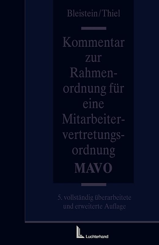 Kommentar zur Rahmenordnung für eine Mitarbeitervertretungsordnung (MAVO)