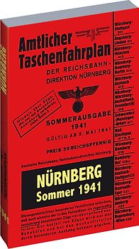 Amtlicher Taschenfahrplan NÜRNBERG - Sommer 1941